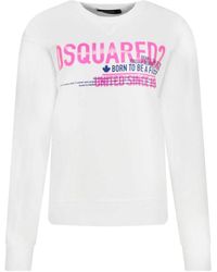 DSquared² - Katoenen Logo Sweatshirt - Lyst