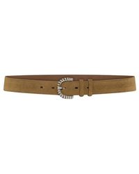 Seventy - Accessoires ,Bruin ,Suède Suède Riem Met Sierlijke Gesp - Lyst
