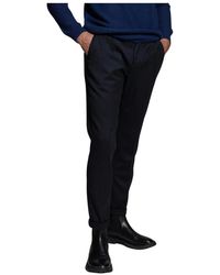 Dondup - Broeken ,Blauw ,Gaubert Geplooide Broek - Lyst