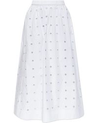Posse - Rokken ,Wit ,Katoen Peggy Openwork Rok - Lyst