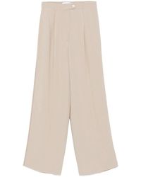 DE SANTIS - Broeken ,Leer Wide Broeken - Lyst