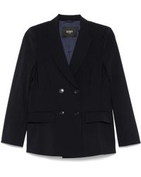 Seventy - Jassen ,Blauw ,Wol Double-Breasted Jas - Lyst