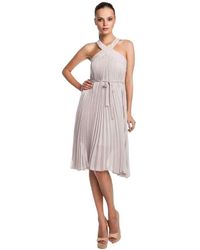 BCBGMAXAZRIA Eloise Pleated Cocktail Dress - Roze