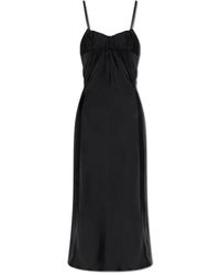Jil Sander - Kleid mit dekorativem drapieren - Lyst