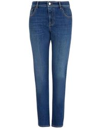 Emporio Armani - Cropped Jeans - Lyst