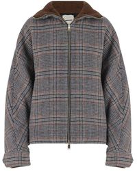 DARKPARK - Jassen ,Veelkleurig ,Wol Aj Wol Tartan Check Jas - Lyst