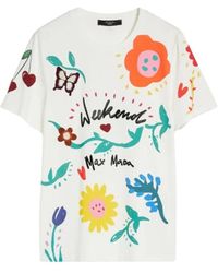 Max Mara - Bedrucktes t-shirt - Lyst