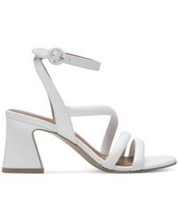 Tamaris - Weiße elegante flache sandalen - Lyst