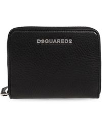 DSquared² - Leder Geldbörse Mit Logo - Lyst