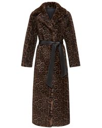 CESARE GASPARI - Wendbarer langer wintermantel aus kunstpelz - Lyst