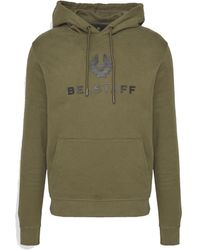 Belstaff - Signature sweatshirt hoodie in true olive-s - Lyst