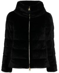 Herno - Jassen ,Zwart ,Polyester Piumino - Lyst