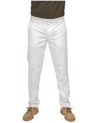 Fay - Broeken ,Wit ,Katoen Pantalone Capri - Lyst