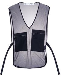 Off-White c/o Virgil Abloh Sweaters Waistcoat - Zwart