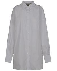 Coperni - Overhemden ,Wit ,Denim Zero Waste Shirt - Lyst