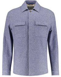 Eleventy - Jassen ,Blauw ,Wol Wool Blend Jacket - Lyst
