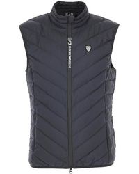 EA7 - Blauwe Gilets Jassen 8Npq03Pne1Z1578 - Lyst