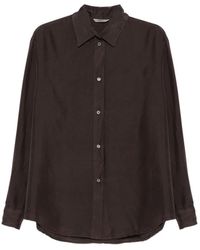 Barena - Braunes Hemd Mit Button-Down-Kragen Aus Baumwolle - Lyst