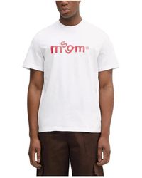 MSGM - T-Shirt Met Logo-Print - Lyst