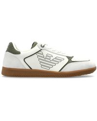 EA7 - Schoenen ,Leer Sportschoenen Met Logo - Lyst