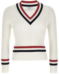Thom Browne - V-Neck Knitwear - Lyst
