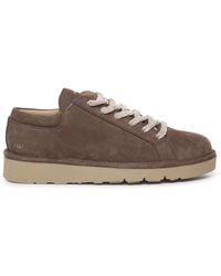 Pànchic - Schnürschuh Aus Nubukleder Mit Flacher Sohle - Lyst