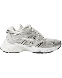 Ash - Race05 Silberne Leder Sneakers - Lyst