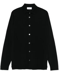 Lardini - Overhemden ,Zwart ,Wol Trui - Lyst