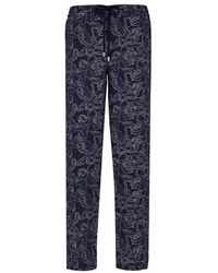 Vilebrequin - Broeken ,Blauw ,Katoen Clemence Pants - Lyst