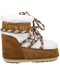Moon Boot - Mb icon low shearling boot - Lyst