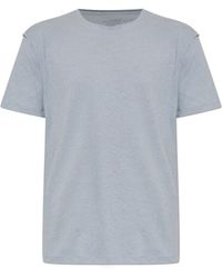 AllSaints - Tops ,Blauw ,Katoen Flax Short Sleeve Ramskull T-Shirt - Lyst
