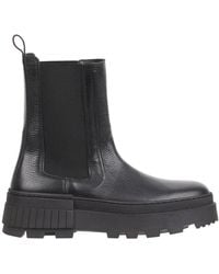 Tommy Hilfiger - Leather Striped Chelsea Boots - Lyst