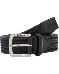 Barbour - Stretch Ledergürtel - Lyst