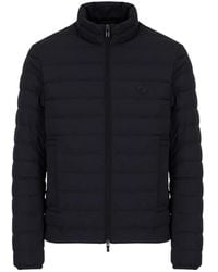 Emporio Armani - Paddedylon Federn Jacke - Lyst