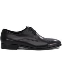 Fabi - Zwarte Leren Veterschoenen - Lyst