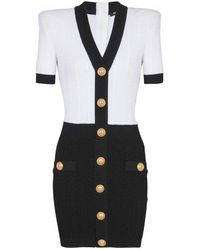 Balmain - Knitted Dresses - Lyst