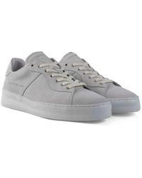 Filling Pieces - Sneakers basse in pelle scamosciata bianche - Lyst