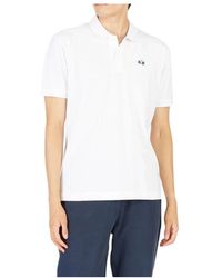 La Martina - Klassisches Piqué Polo Shirt Weiß Herren - Lyst