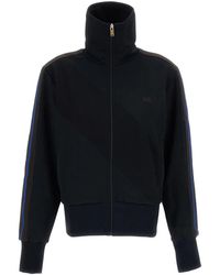 Wales Bonner - Hoodies & Sweatvesten ,Zwart ,Katoen Zip-Up Trackjack - Lyst