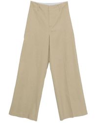 Alysi - Pant.Lino Stretch Ampio - Lyst