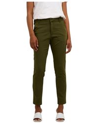 Kaffe - Broeken ,Groen ,Slim Fit Chino Pant - Lyst