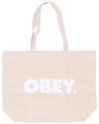 Obey - Bold tote bag - natürlicher streetwear - Lyst