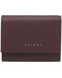 Orciani - Zachte Kleine Leren Enveloppe Portemonnee - Lyst
