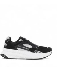 EA7 - Schoenen ,Zwart ,Polyester High-Top Sneaker - Lyst
