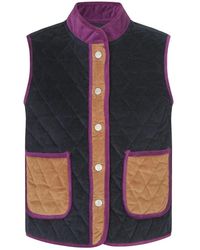 Lolly's Laundry - Jassen ,Veelkleurig ,Katoen Cairo Ll Quilted Vest - Lyst