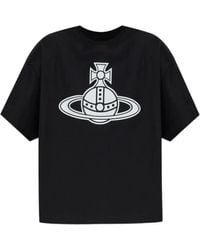 Vivienne Westwood - T-Shirt Mit Bedrucktem Logo - Lyst