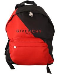 Givenchy - Roter und schwarzer urban-rucksack aus nylon - Lyst