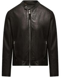 Bomboogie - Jassen ,Zwart ,Leer Roy Leather Jacket - Lyst