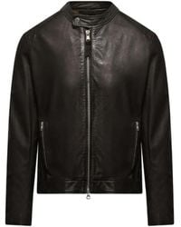 Bomboogie - Jassen ,Zwart ,Leer Roy Leather Jacket - Lyst