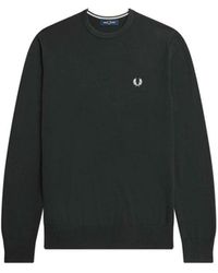 Fred Perry - Logo Jersey Sweatshirt Stijlvolle Comfortabele Mix - Lyst